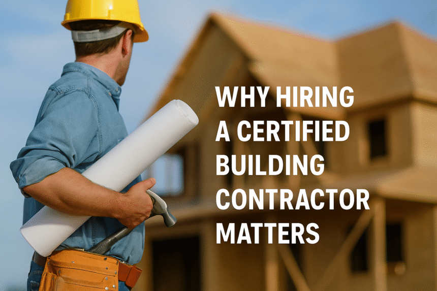 Why Hiring a Certified Building Contractor Matters